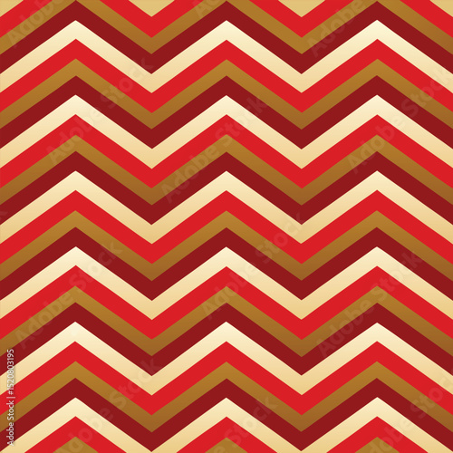 Pattern seamless chevron abstract wave background stripe gold luxury color and line. Geometric line vector. Christmas background.
