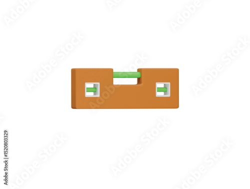 level measurement scale icon 3d illustration render