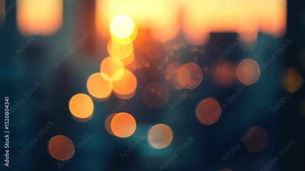 christmas lights in the city