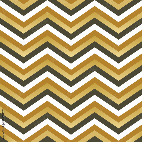 Pattern seamless chevron abstract wave background stripe gold luxury color and line. Geometric line vector. Christmas background.
