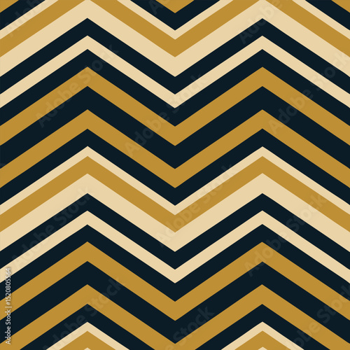 Pattern seamless chevron abstract wave background stripe gold luxury color and line. Geometric line vector. Christmas background.
