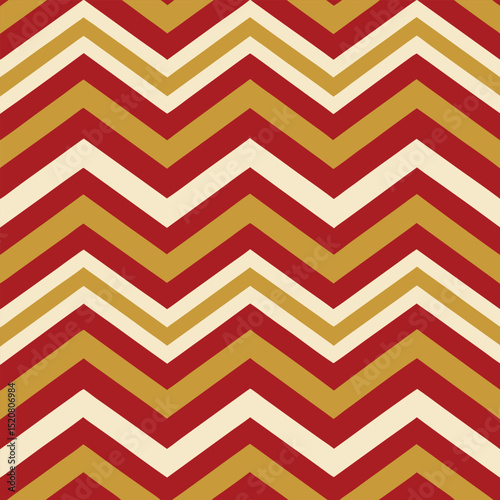 Pattern seamless chevron abstract wave background stripe gold luxury color and line. Geometric line vector. Christmas background.
