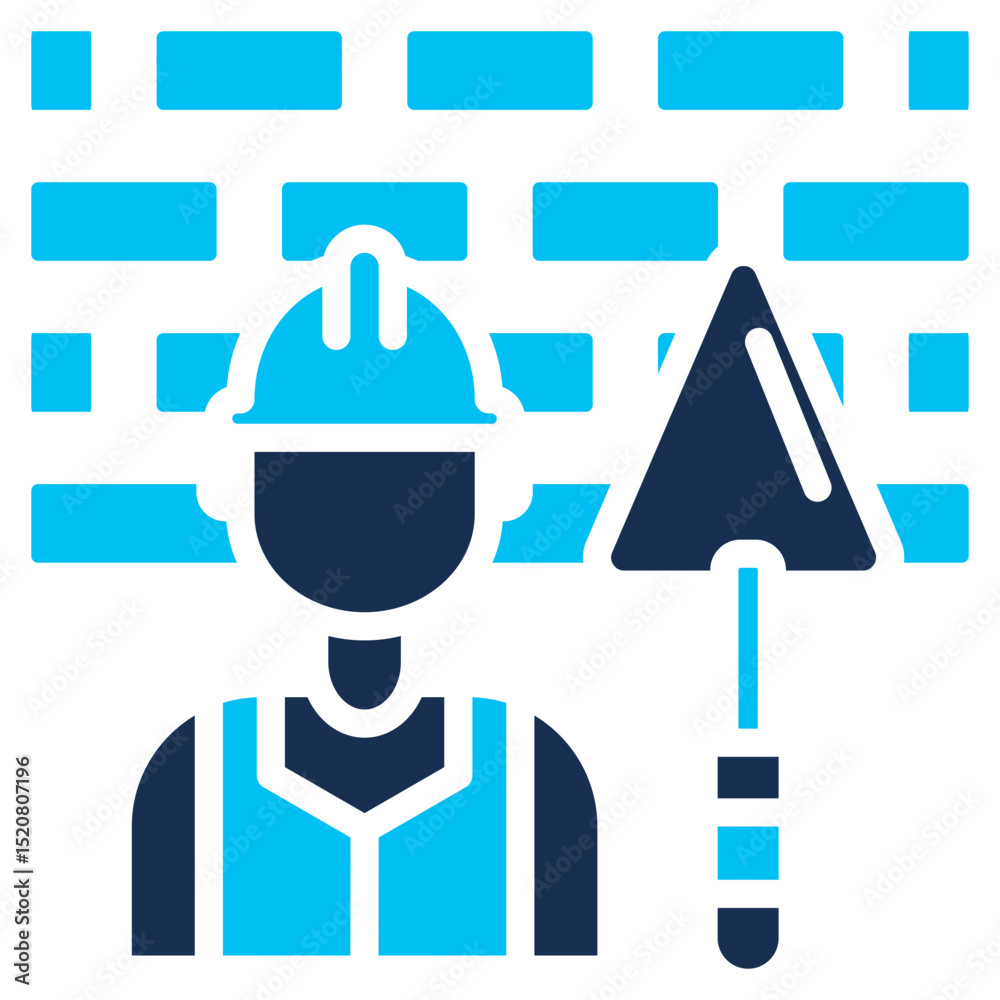 Obraz premium Masonry solid color icon