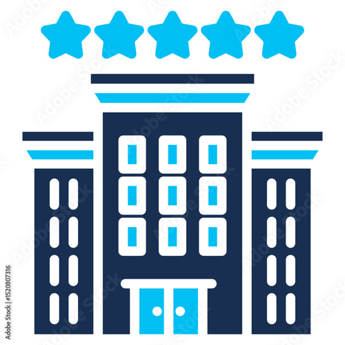 Hotel solid color icon