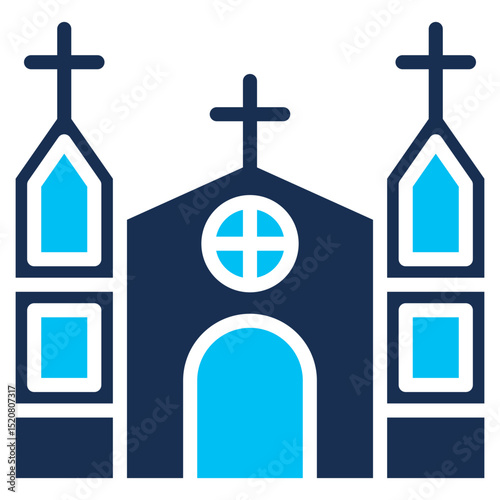 Cathedral solid color icon