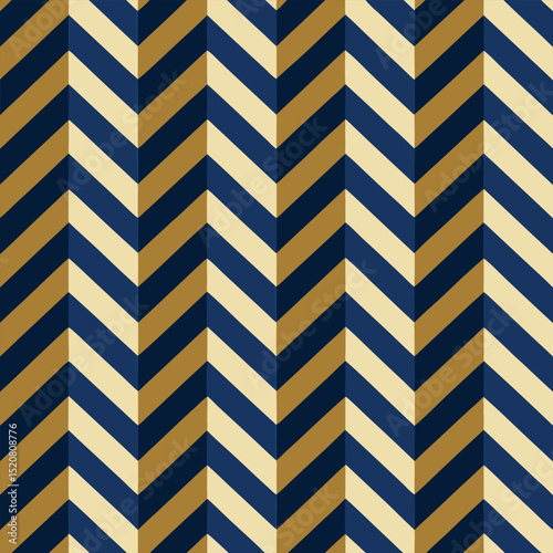 Pattern seamless chevron abstract wave background stripe gold luxury color and line. Geometric line vector. Christmas background.
