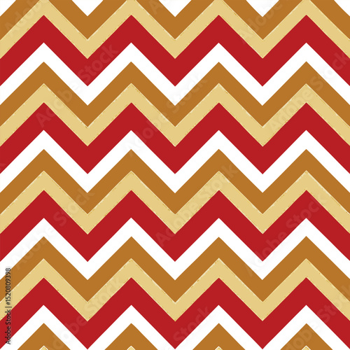Pattern seamless chevron abstract wave background stripe gold luxury color and line. Geometric line vector. Christmas background.
