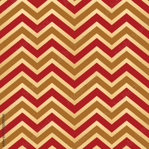 Pattern seamless chevron abstract wave background stripe gold luxury color and line. Geometric line vector. Christmas background.
