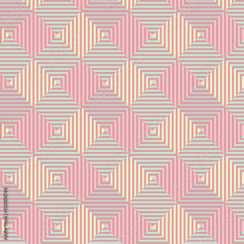 Pastel tablecloth gingham. Seamless vector plaid pattern suitable for fashion, interiors and Easter decor.