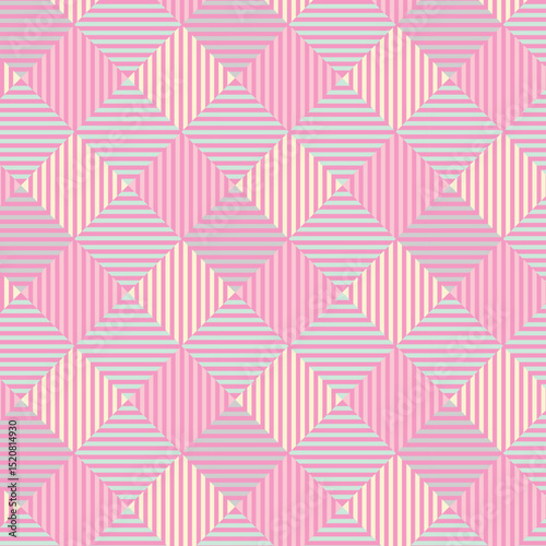 Pastel tablecloth gingham. Seamless vector plaid pattern suitable for fashion, interiors and Easter decor.