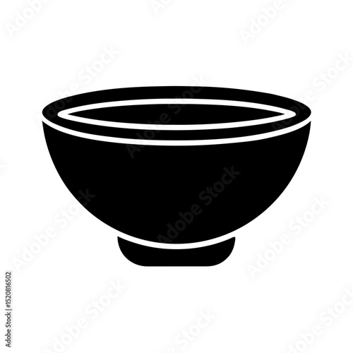 Pho Bowl Icon Vector Flat and Clean Look Isolated
