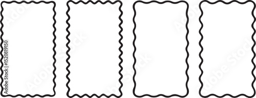 frame, frames, border, wavy, zigzag, decorative, rectangle, rectangular, blank, empty, template, 