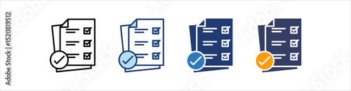 Validity Icon Set Multiple Style Collection