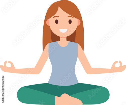 girl in yoga pose