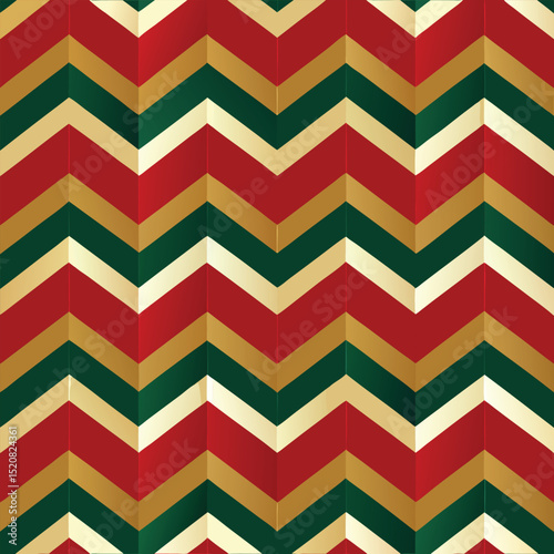 Pattern seamless chevron abstract wave background stripe gold luxury color and line. Geometric line vector. Christmas background.
