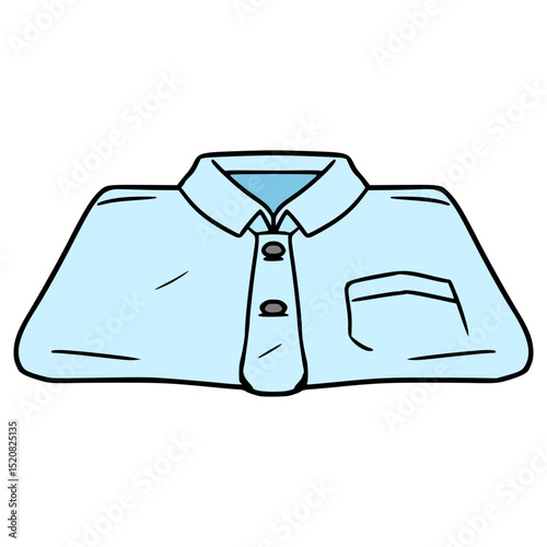 foldable clothes illustration hand drawn isolated vector