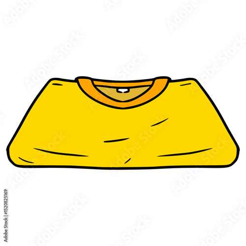 foldable clothes illustration hand drawn isolated vector