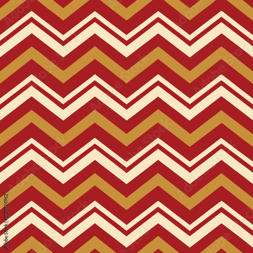 Pattern seamless chevron abstract wave background stripe gold luxury color and line. Geometric line vector. Christmas background.
