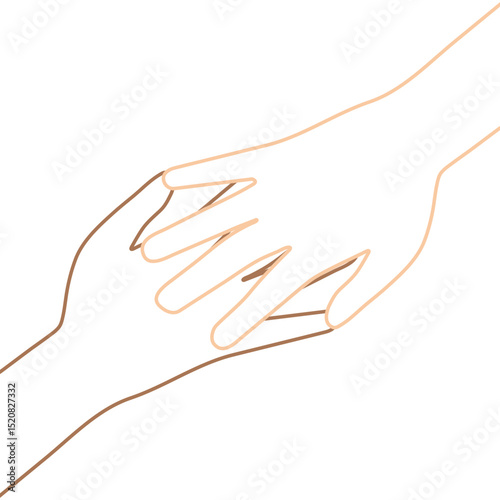Friendship Day Hands Line