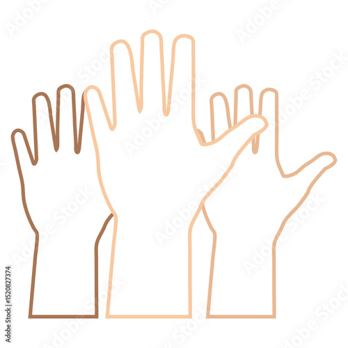 Friendship Day Hands Line