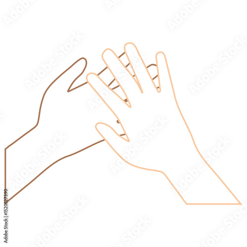 Friendship Day Hands Line