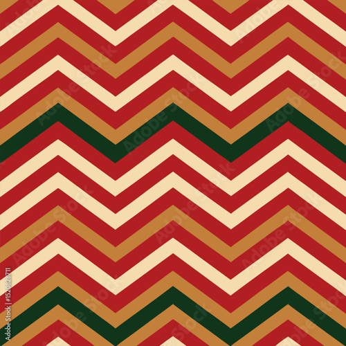 Pattern seamless chevron abstract wave background stripe gold luxury color and line. Geometric line vector. Christmas background.

