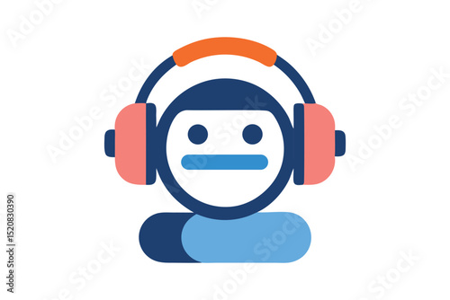 Tech Support Chatbot Interface Vector Design
