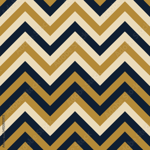 Pattern seamless chevron abstract wave background stripe gold luxury color and line. Geometric line vector. Christmas background.
