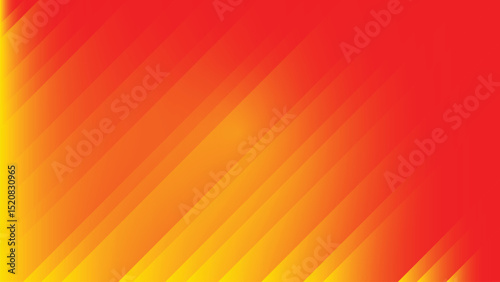 Abstract Gradient Background With Diagonal Lines in Red and Yellow Tones