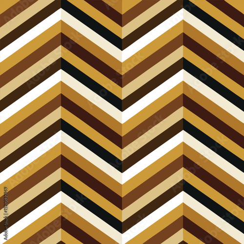 Pattern seamless chevron abstract wave background stripe gold luxury color and line. Geometric line vector. Christmas background.
