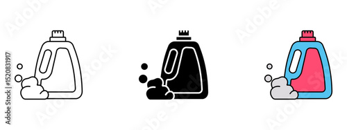 Detergent    Line, Glyph, and Fill Style Icon Set