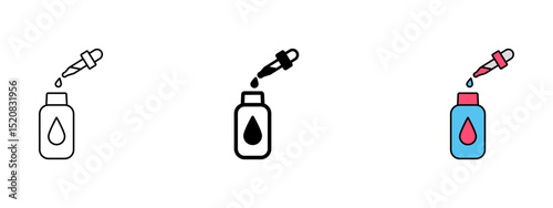 Dropper    Line, Glyph, and Fill Style Icon Set