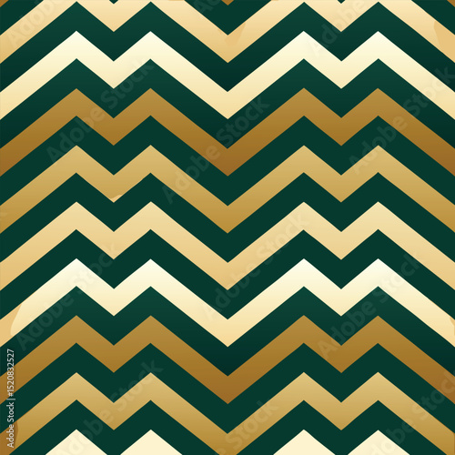 Pattern seamless chevron abstract wave background stripe gold luxury color and line. Geometric line vector. Christmas background.

