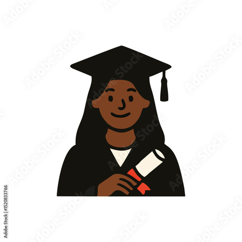 Graduation, academic background, cap symbol, diploma vector, proud scholar for educational celebration design, school artwork theme, university joy