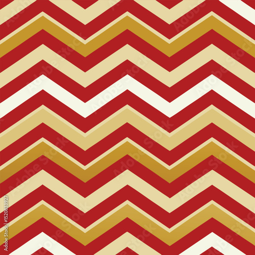 Pattern seamless chevron abstract wave background stripe gold luxury color and line. Geometric line vector. Christmas background.
