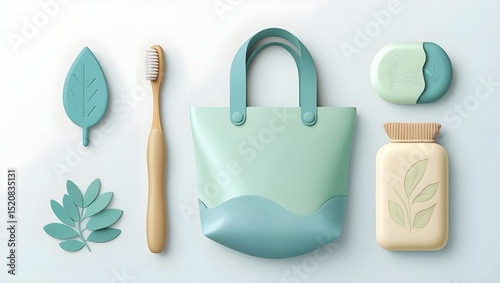 Eco-Friendly Household Icons – Reusable Flat Vector Set