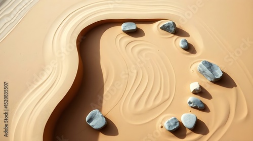 Minimalist Zen Garden – Calm Japanese-Inspired Vector Design