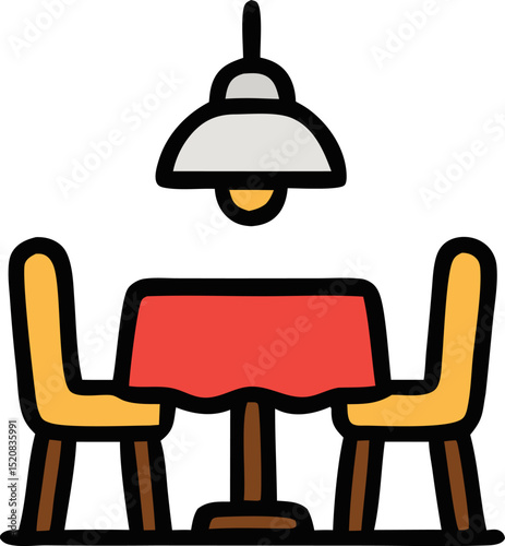 Restaurant interior. Perfect for restaurant promotions, date night concepts, and lifestyle blogs.