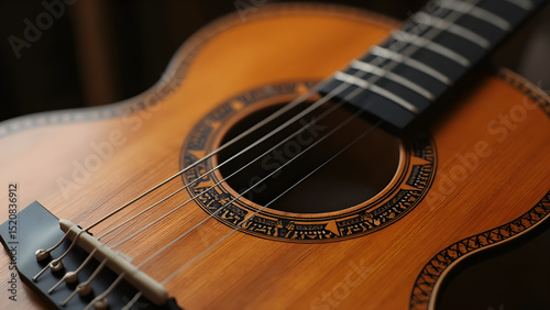 Handmade musical instruments artistry. Unique craftsmanship in musical instruments. The beauty of custom-made instruments. Detailed designs of artisanal instruments.