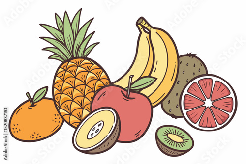 set of fruits