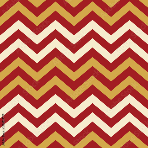 Pattern seamless chevron abstract wave background stripe gold luxury color and line. Geometric line vector. Christmas background.