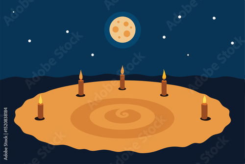 moon in the night