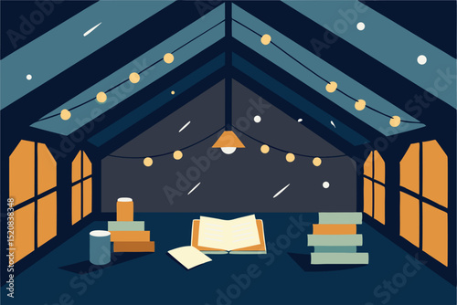 christmas room with christmas tree