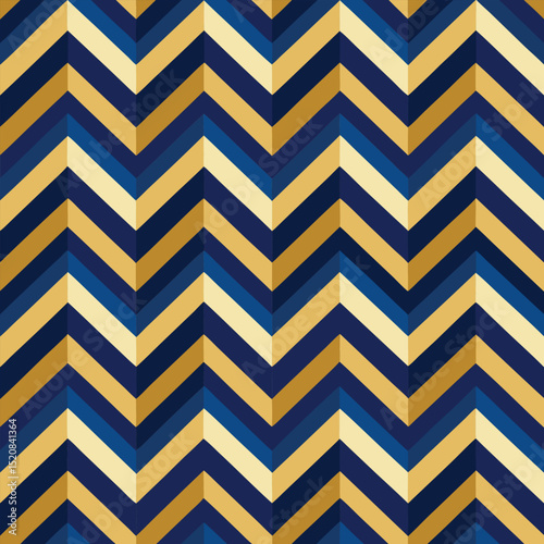 Pattern seamless chevron abstract wave background stripe gold luxury color and line. Geometric line vector. Christmas background.