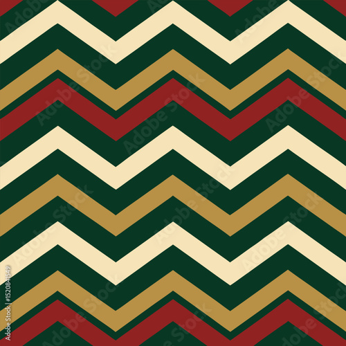 Pattern seamless chevron abstract wave background stripe gold luxury color and line. Geometric line vector. Christmas background.