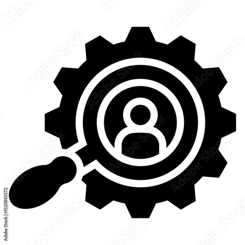 Human Resources Glyph Icon