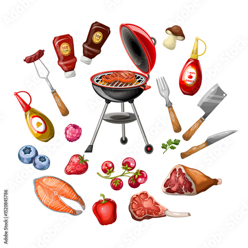 BBQ products for barbecue