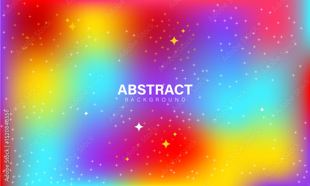 Obraz premium Colorful abstract gradient background with sparkles.