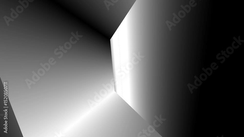 Minimalist Abstract Light and Shadow Geometric Room

