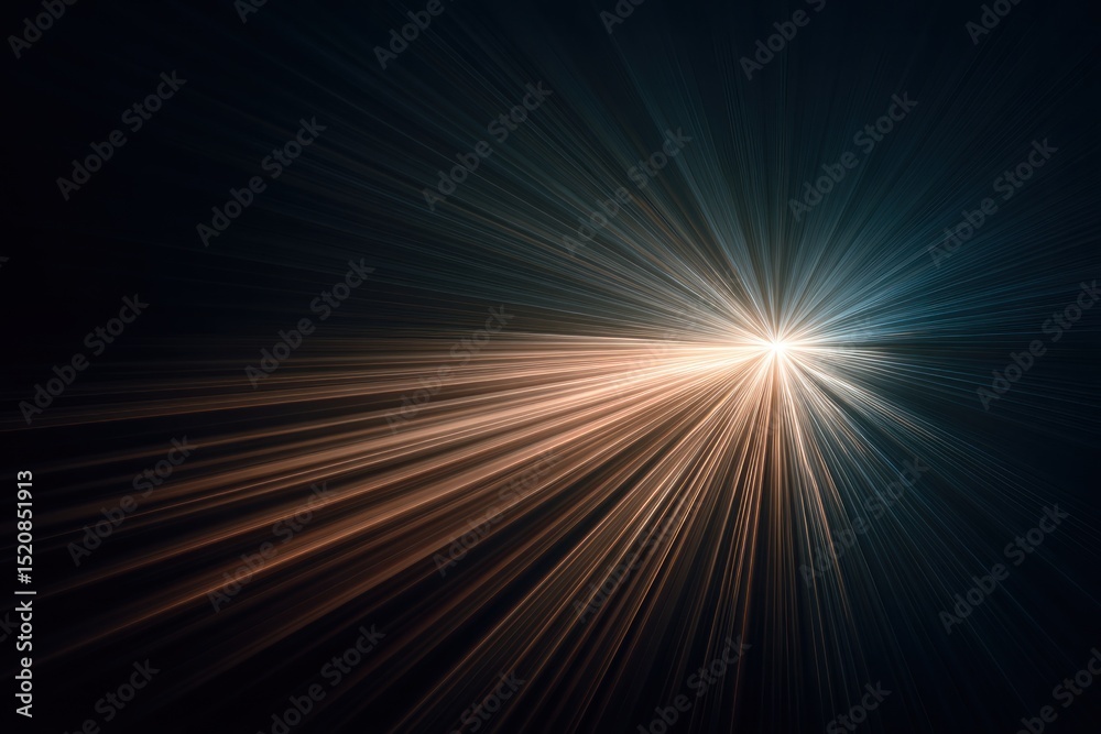 Obraz premium Abstract light rays burst graphic design